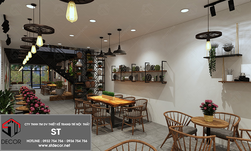 Mẫu thiết kế quán cafe tại An Giang