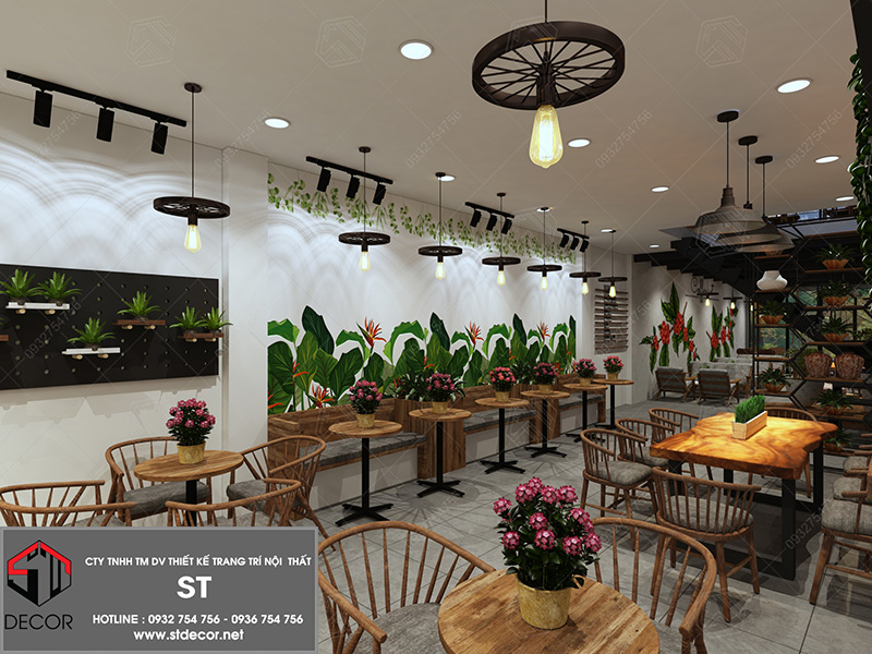 Mẫu thiết kế quán cafe tại An Giang