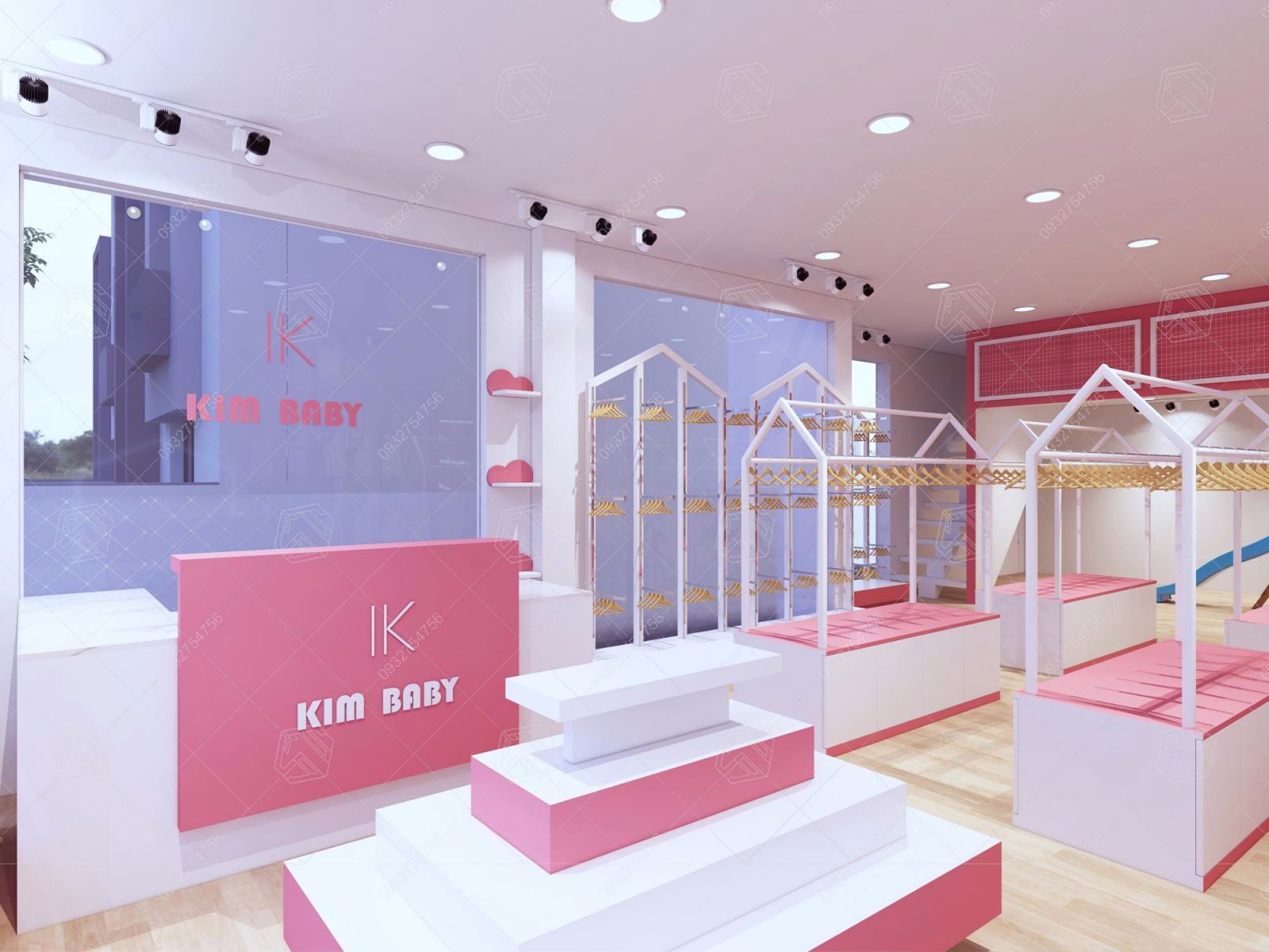 mẫu thiết kế shop thời trang KimBaby