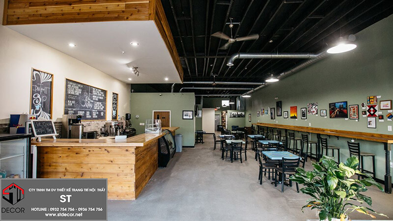 Chi phí thiết kế 1 quán cafe