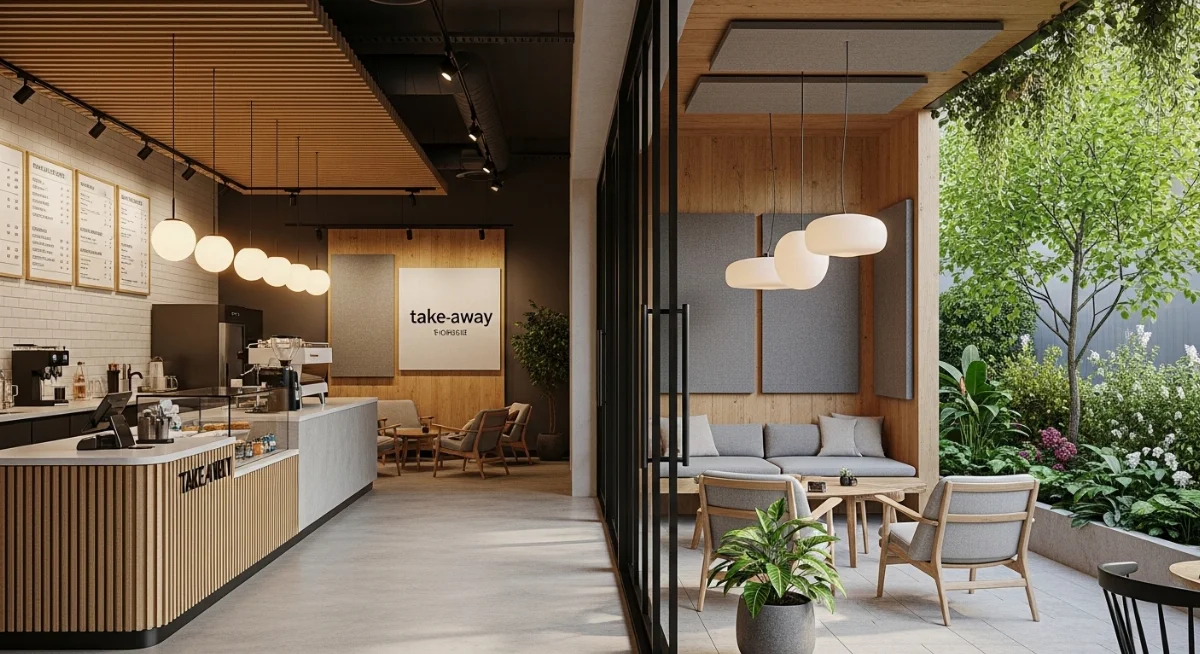 Bản vẽ mô hình thiết kế quán cà phê hiện đại 2026 đẹp mắt