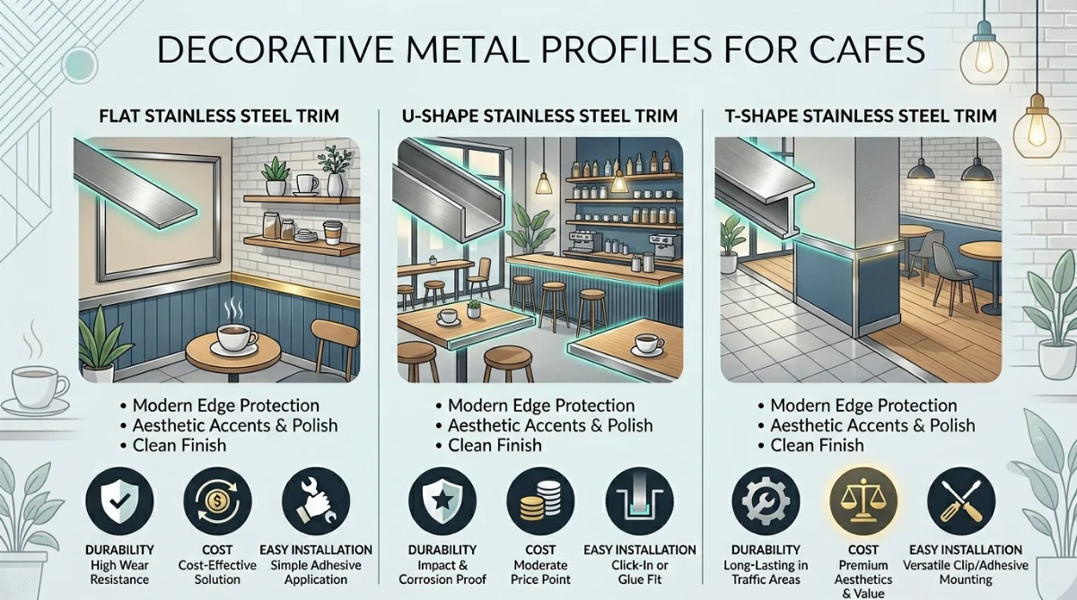 giá kim loại inox trang trí quán cà phê - hình minh họa 4