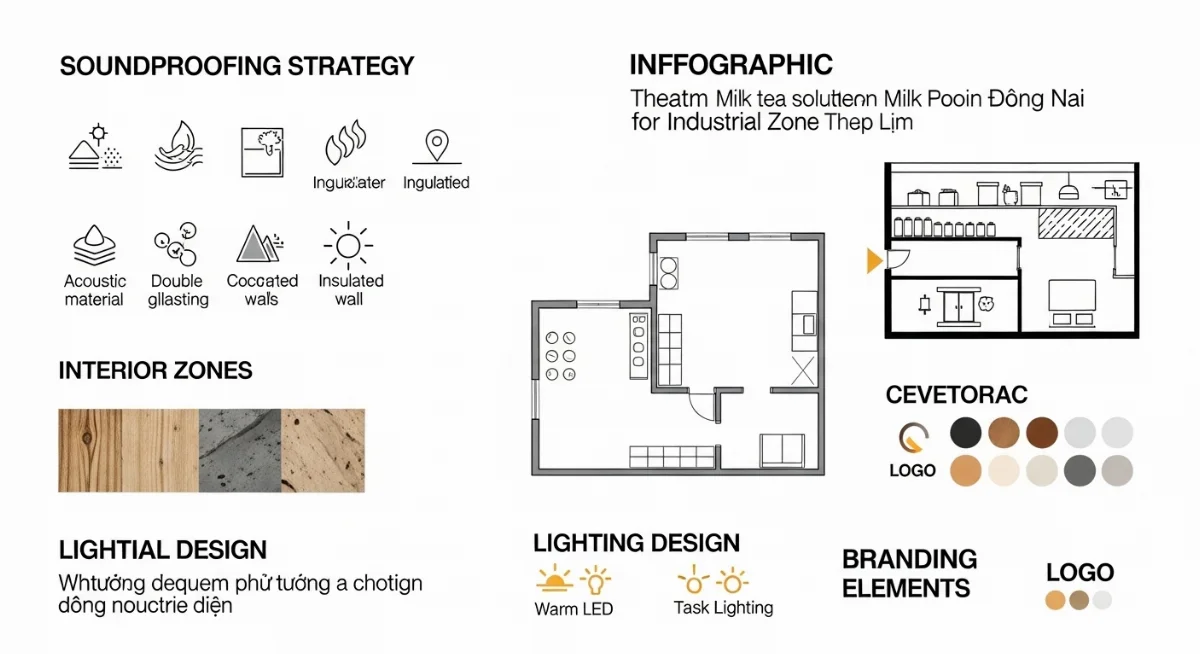 Quy trình thi công cách âm quán trà sữa chuyên nghiệp tại Biên Hòa, Đồng Nai