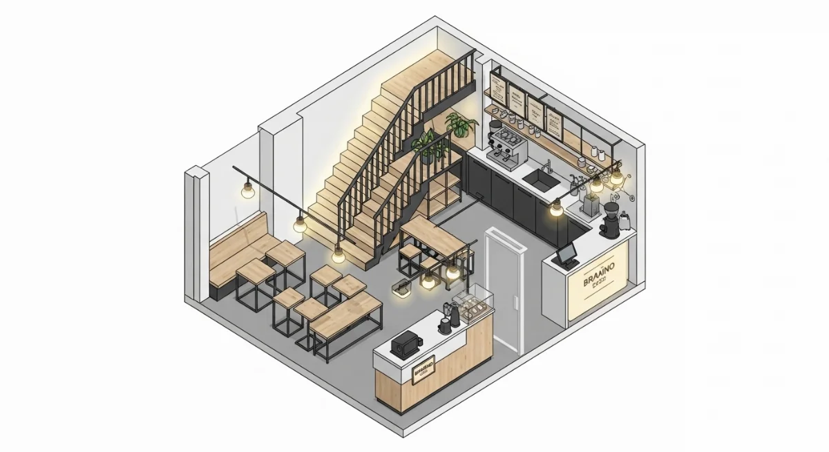 Thiết kế cầu thang giả tạo đầy tính nghệ thuật cho không gian trưng bày