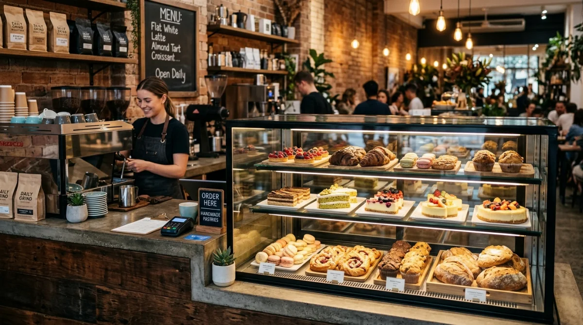 chi phí tủ bánh tủ mát quán cà phê - hình minh họa 1
