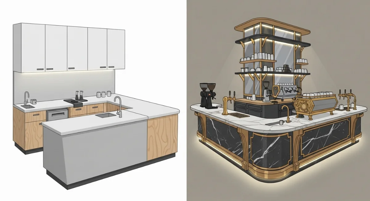 Sai lầm bố trí không gian quán cà phê nhỏ hẹp thiếu khoa học, ảnh hưởng trải nghiệm