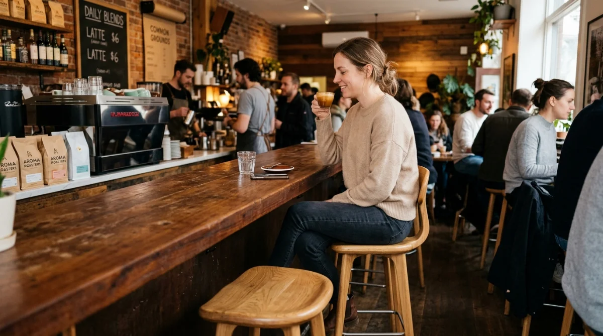 chiều cao ghế bar quán cà phê - hình minh họa 3
