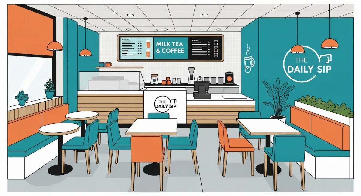 Thiết kế quán cà phê diện tích nhỏ 20m2 với phong cách công nghiệp hiện đại