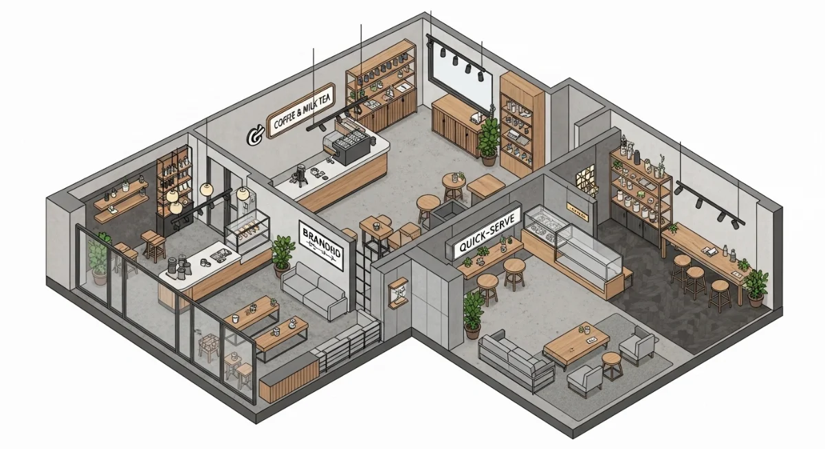 Mẫu thiết kế quán cà phê nhỏ đẹp với phong cách vintage ấm cúng