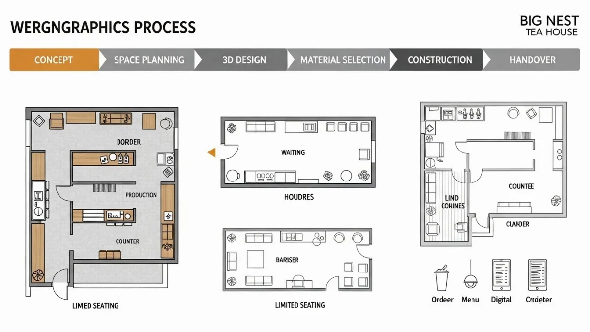 Khách hàng thưởng thức trà sữa Big Nest Tea House