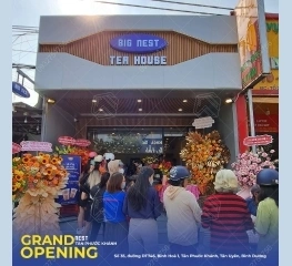 Thiết Kế Và Thi Công Quán Trà Sữa Big Nest Tea House Tại Bình Dương