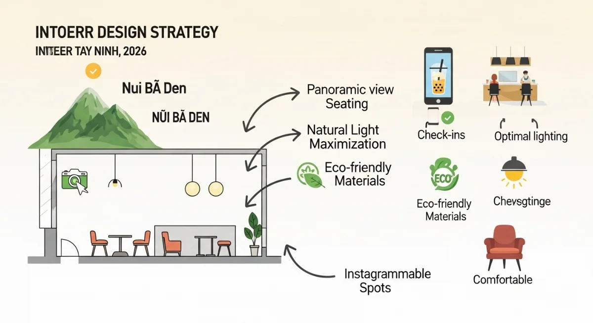 Không gian sống ảo quán trà sữa Tây Ninh hiện đại view đẹp thu hút giới trẻ