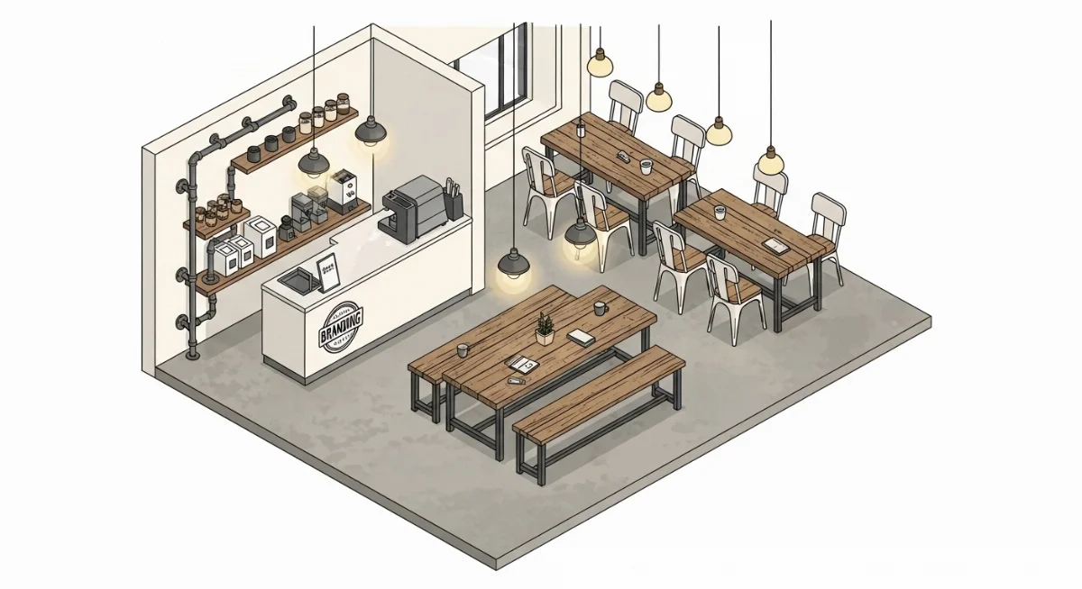 Nội thất quán cà phê giá rẻ nhưng vẫn đảm bảo sự độc đáo