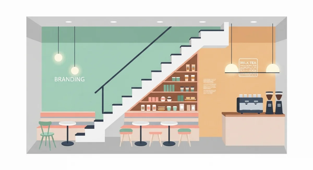 Thiết kế cầu thang giả tạo tiết kiệm không gian cho căn hộ nhỏ