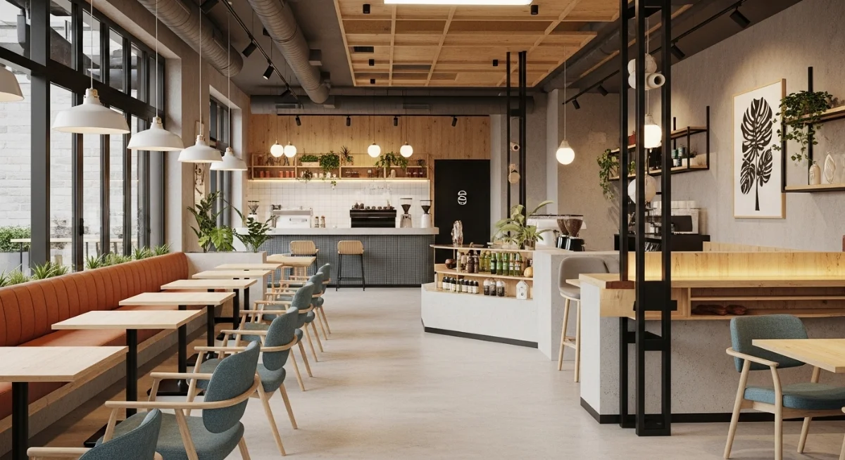 Tông màu quán cà phê đẹp hiện đại thu hút khách hàng trẻ
