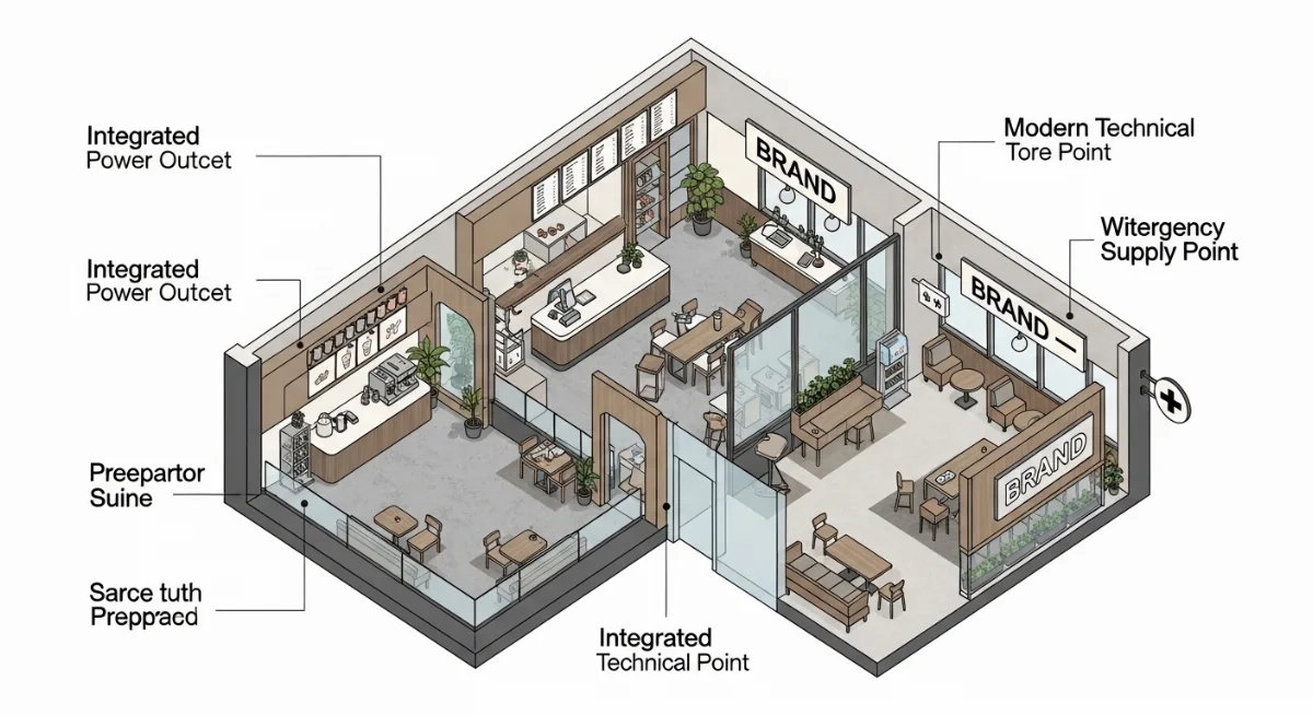 Sơ đồ lắp đặt hệ thống điện 3 pha và các thiết bị điện an toàn cho quán cà phê hiện đại