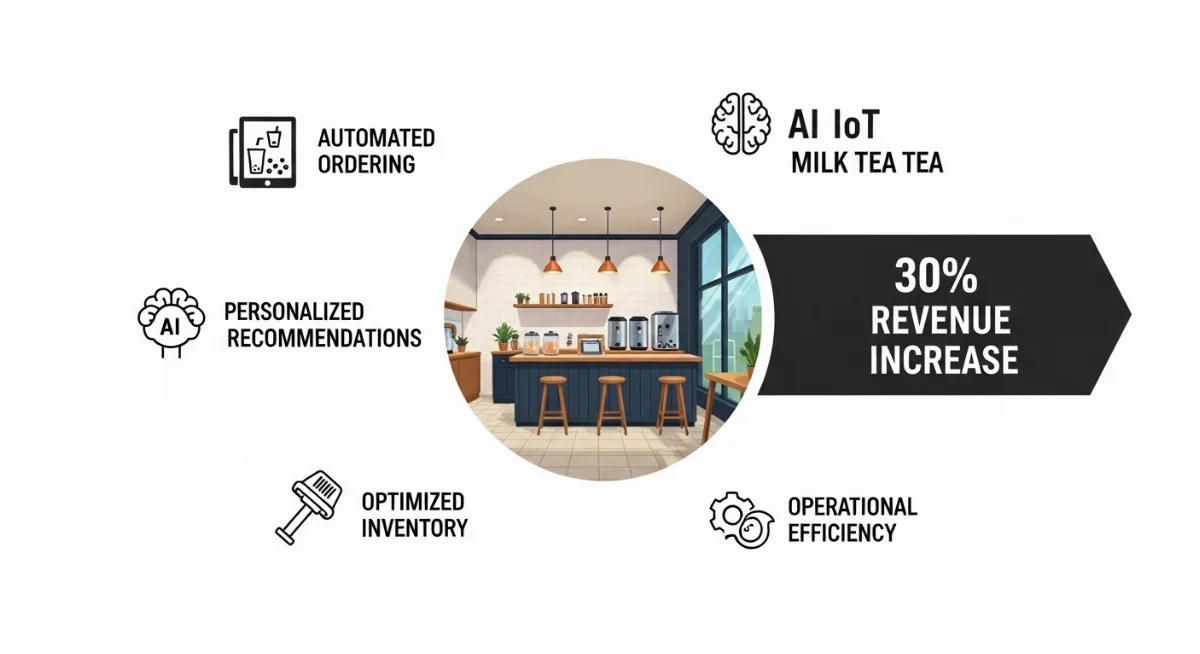 Phân tích dữ liệu bằng AI giúp dự đoán xu hướng trà sữa và tối ưu marketing