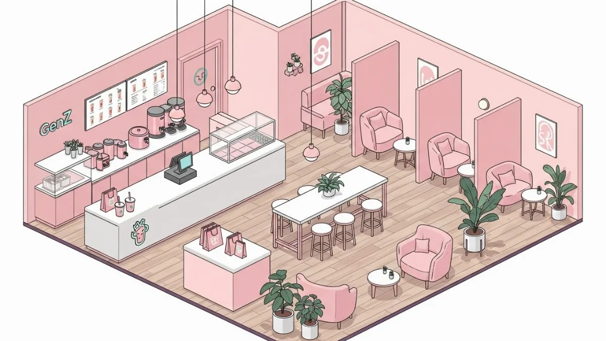 Công thức phối màu hồng pastel đa dạng, tạo nên phong cách GenZ cá tính và hiện đại