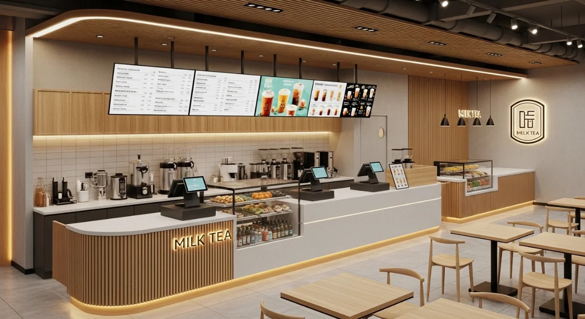 Công nghệ thiết kế quán cà phê hiện đại với các khu vực tối ưu