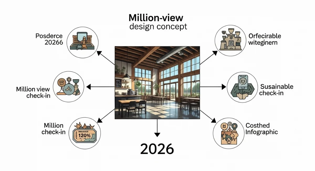 Quán cà phê với concept độc đáo mang phong cách tương lai hoặc giả tưởng