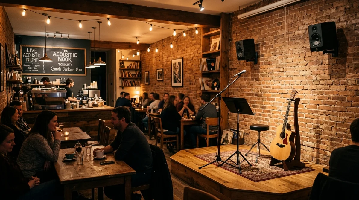 công suất loa quán cafe acoustic - hình minh họa 1