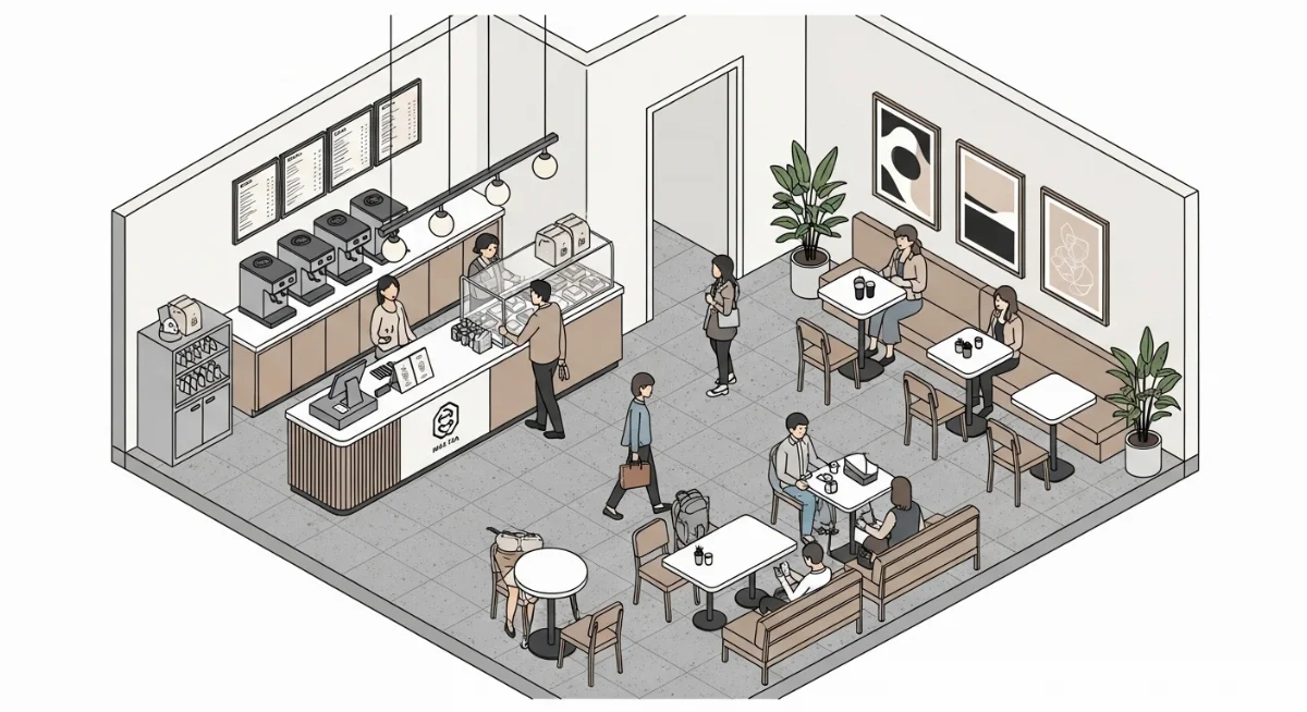 Mẫu gạch chống trượt đẹp mắt và an toàn cho quán trà sữa gần trường học