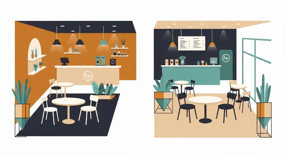 Các yếu tố ảnh hưởng đến báo giá thiết kế quán cà phê nhỏ 20m2 hiện đại