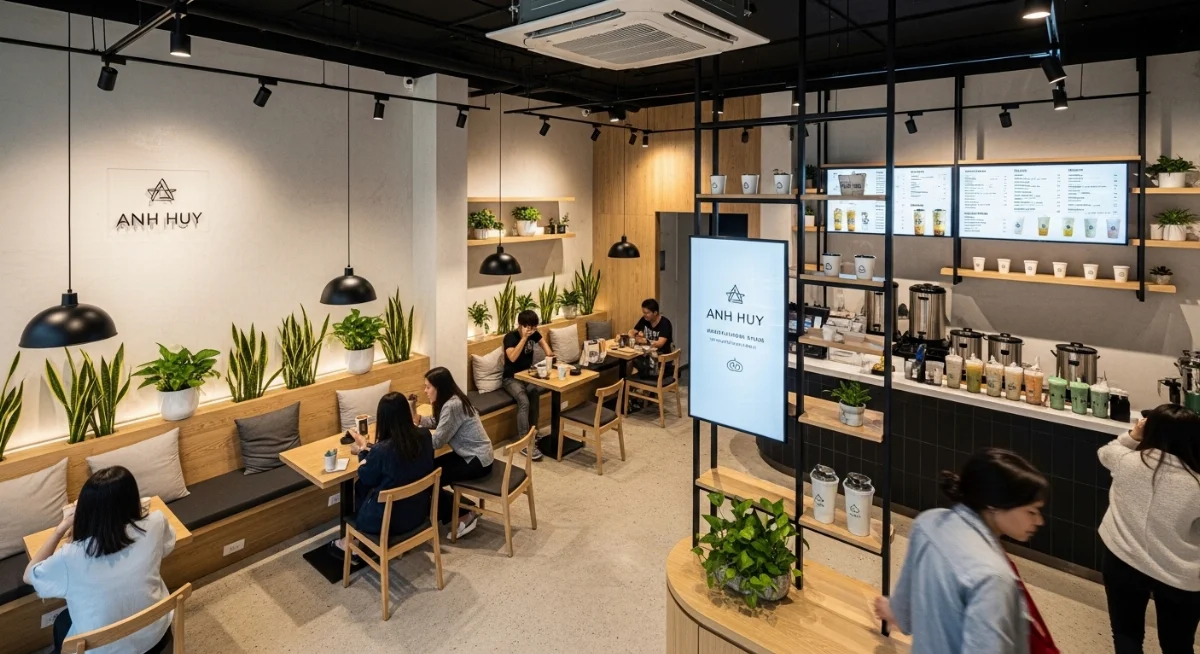 Quán trà sữa Anh Huy Nhơn Trạch, nơi công nghệ AI bắt đầu hành trình tăng trưởng doanh thu