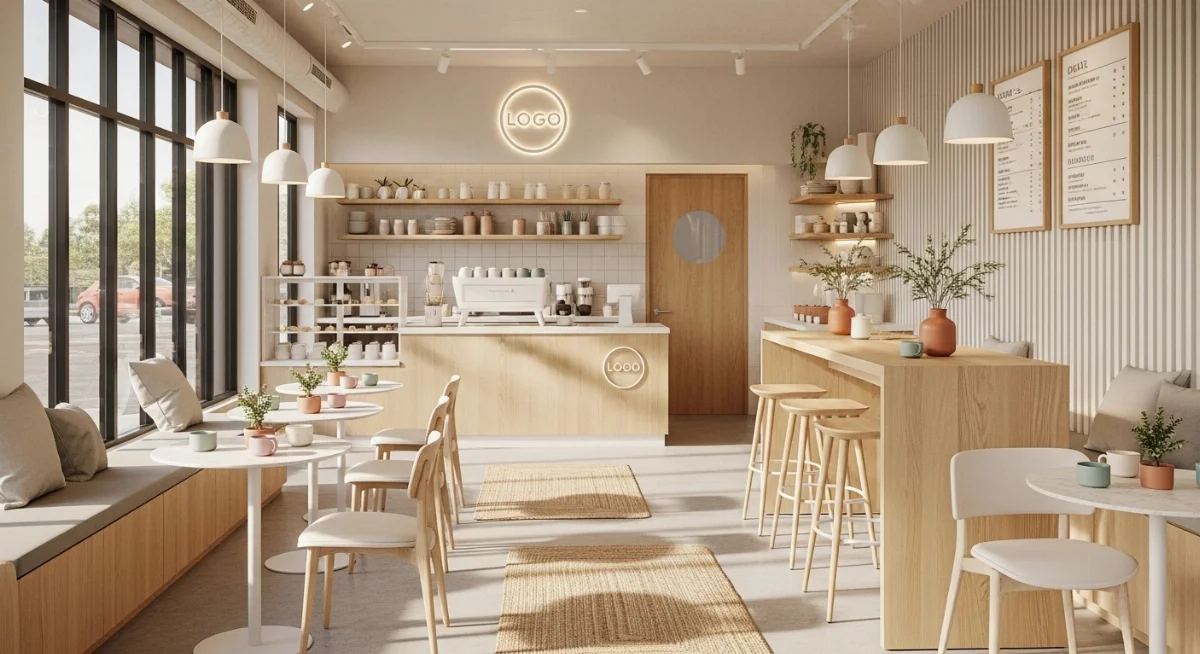 Sơ đồ bố trí mặt bằng quán trà sữa nhỏ 20m2 tối ưu không gian