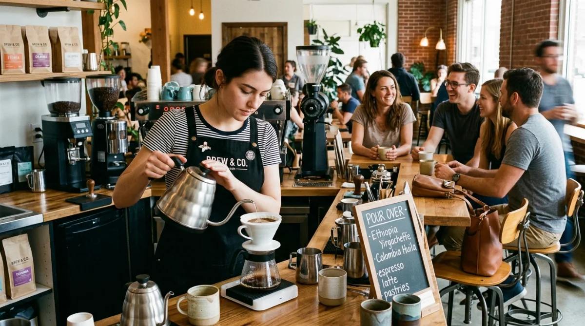 kích thước quầy bar quán cà phê - hình minh họa 3