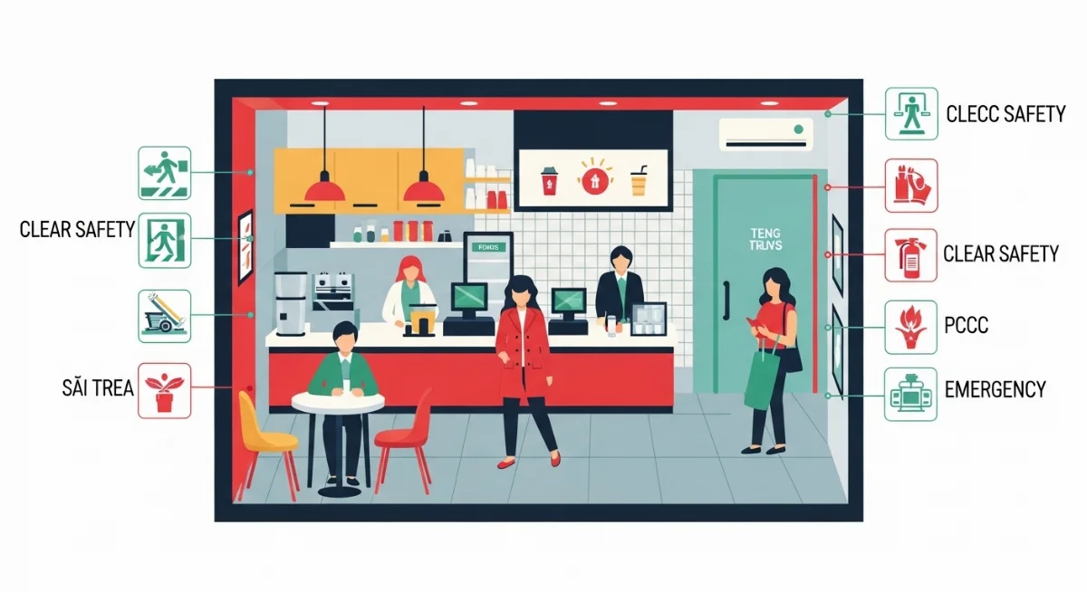 Thủ tục PCCC cho quán trà sữa Quận 1 cần tuân thủ nghiêm ngặt