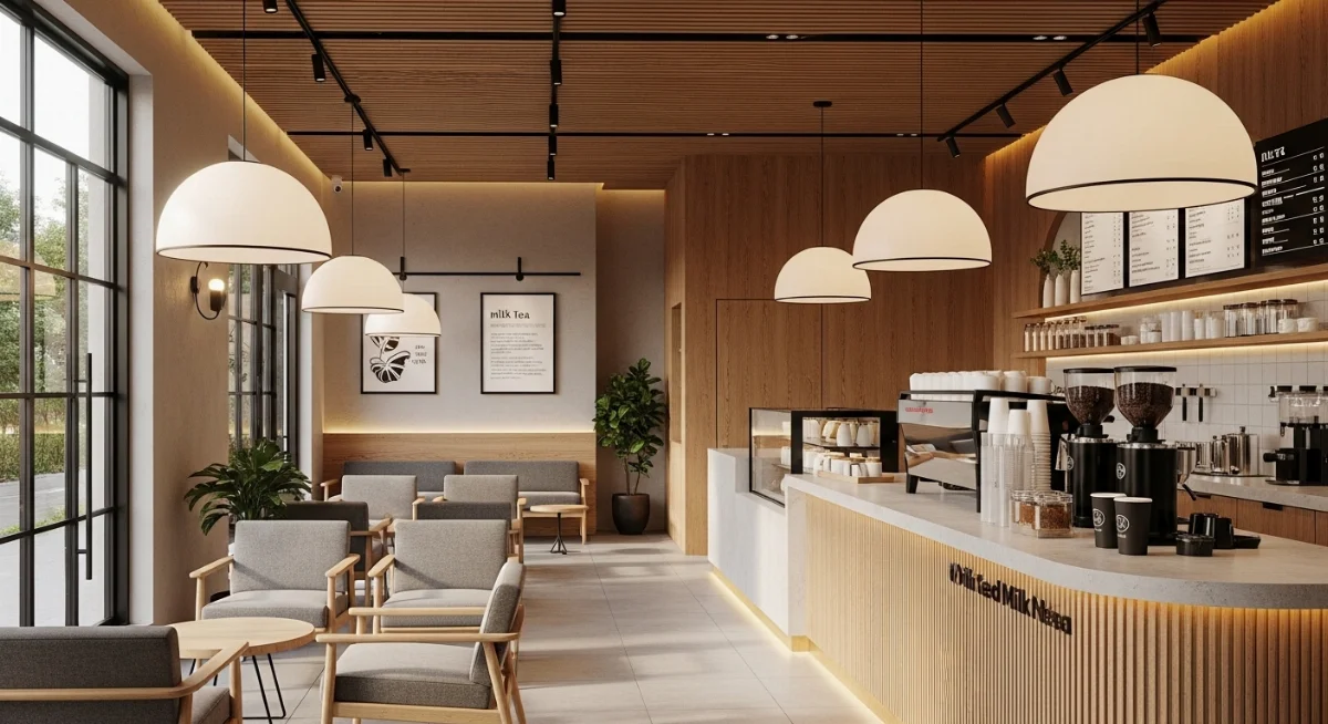 Giao diện công cụ tính chi phí thiết kế quán cafe online trực tuyến