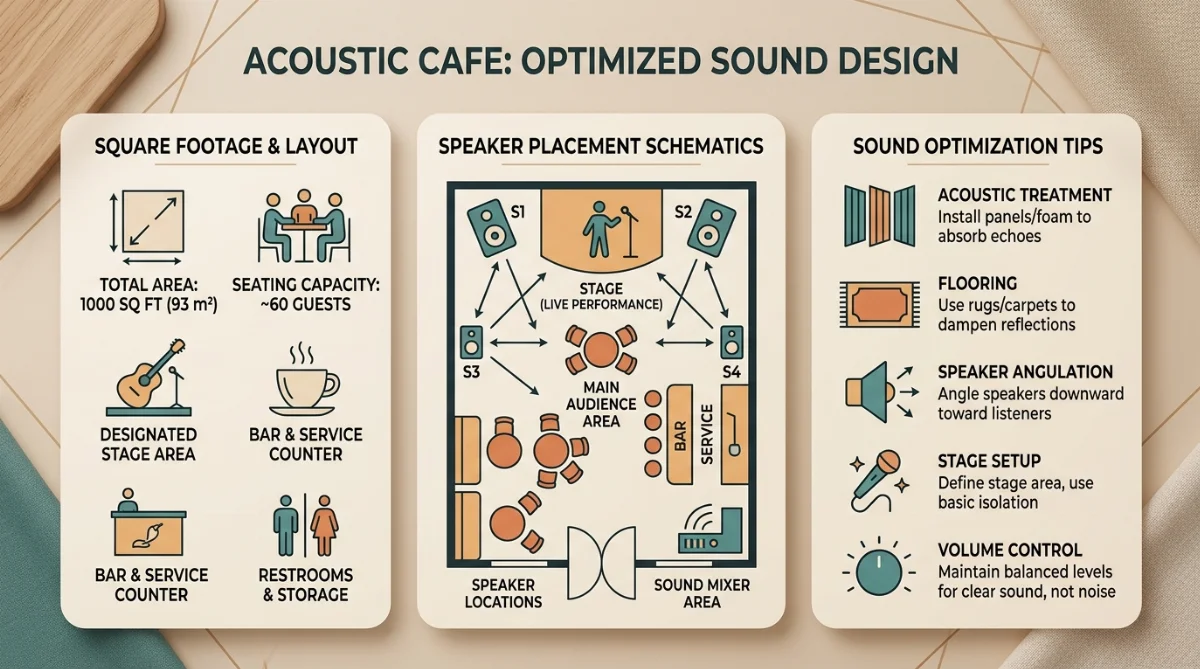 diện tích tối thiểu quán cafe acoustic - hình minh họa 4