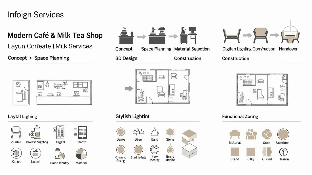 Quầy pha chế nghệ thuật trong quán cafe Hàn Quốc