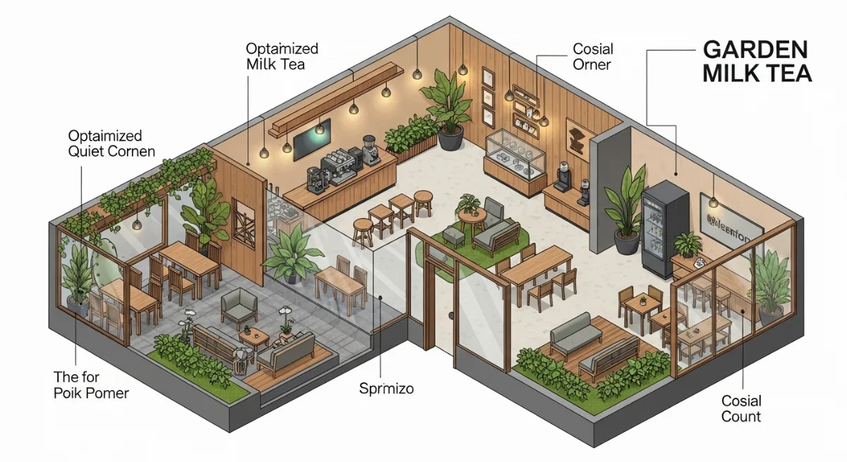 Ý tưởng bố trí cafe sân vườn độc đáo thu hút khách hàng ở lại lâu