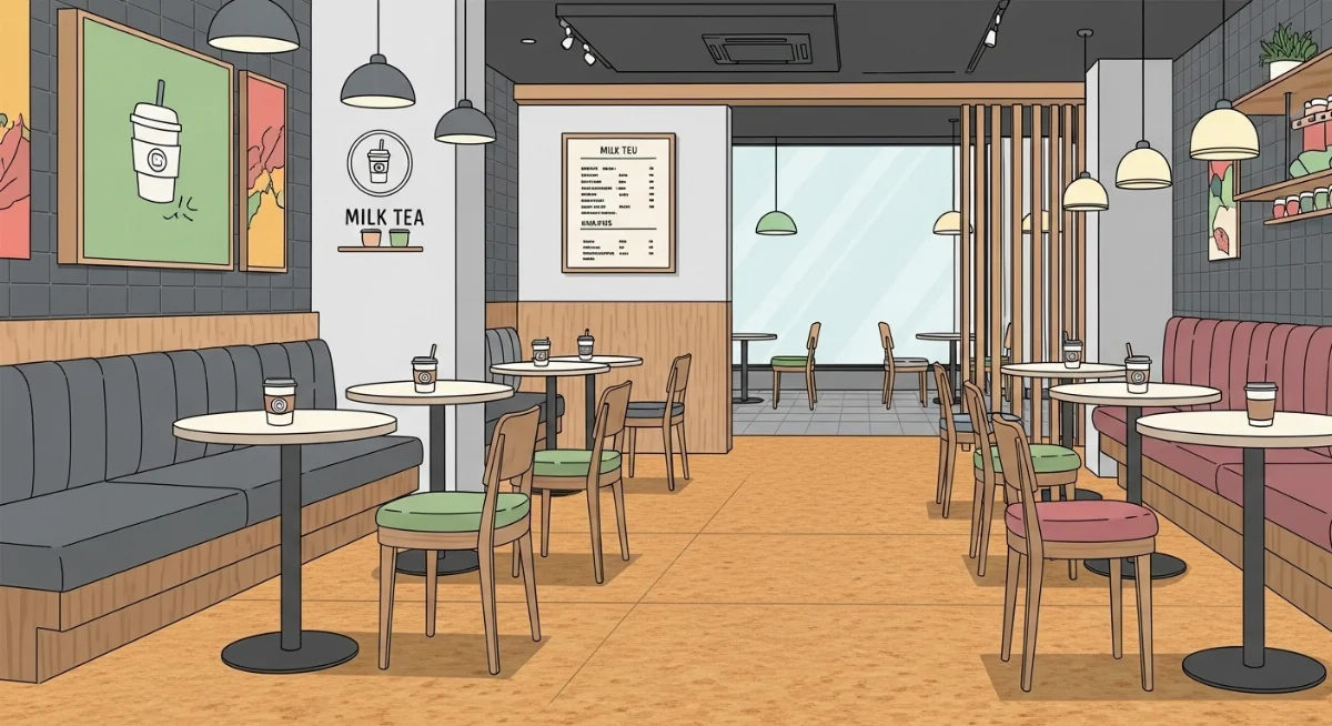 Sàn vinyl chống trượt giả đá sang trọng cho nhà hàng cao cấp tại Sài Gòn