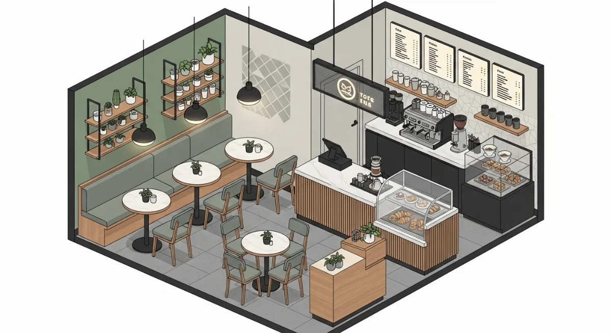 Sơ đồ bố trí mặt bằng cửa hàng quần áo 30m2 tối ưu không gian kinh doanh