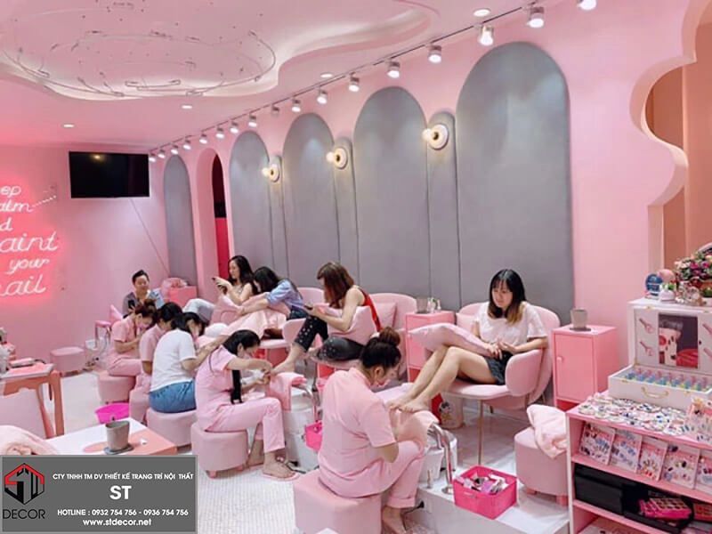 Chi phí thiết kế tiệm nail