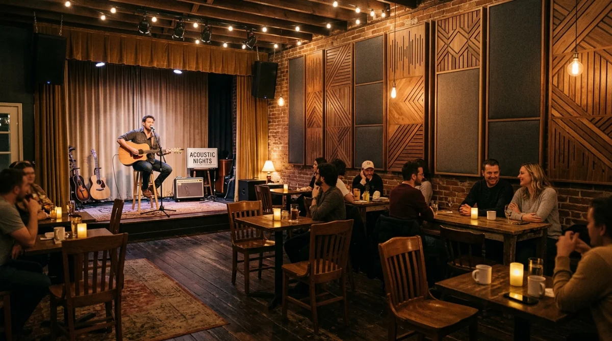 cách âm quán cafe acoustic - hình minh họa 1