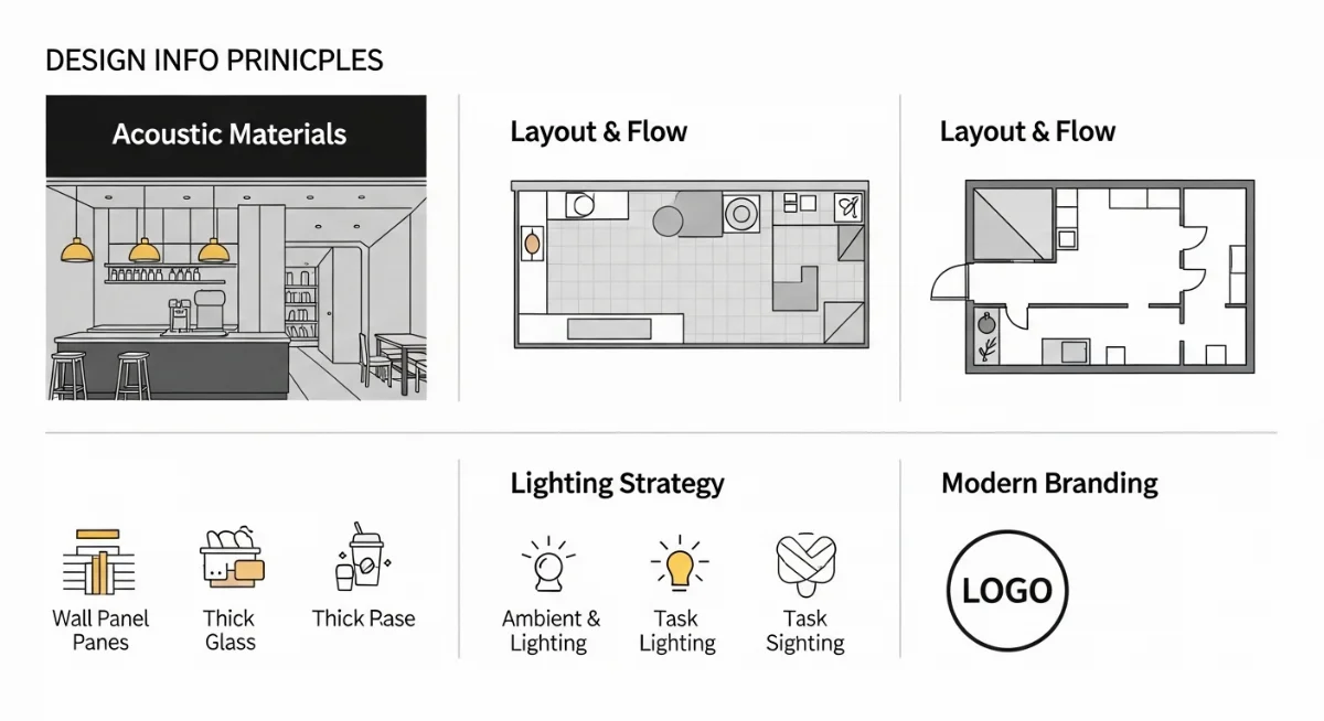 Mẫu thiết kế nội thất quán cafe Đồng Nai tối ưu âm thanh, chống ồn