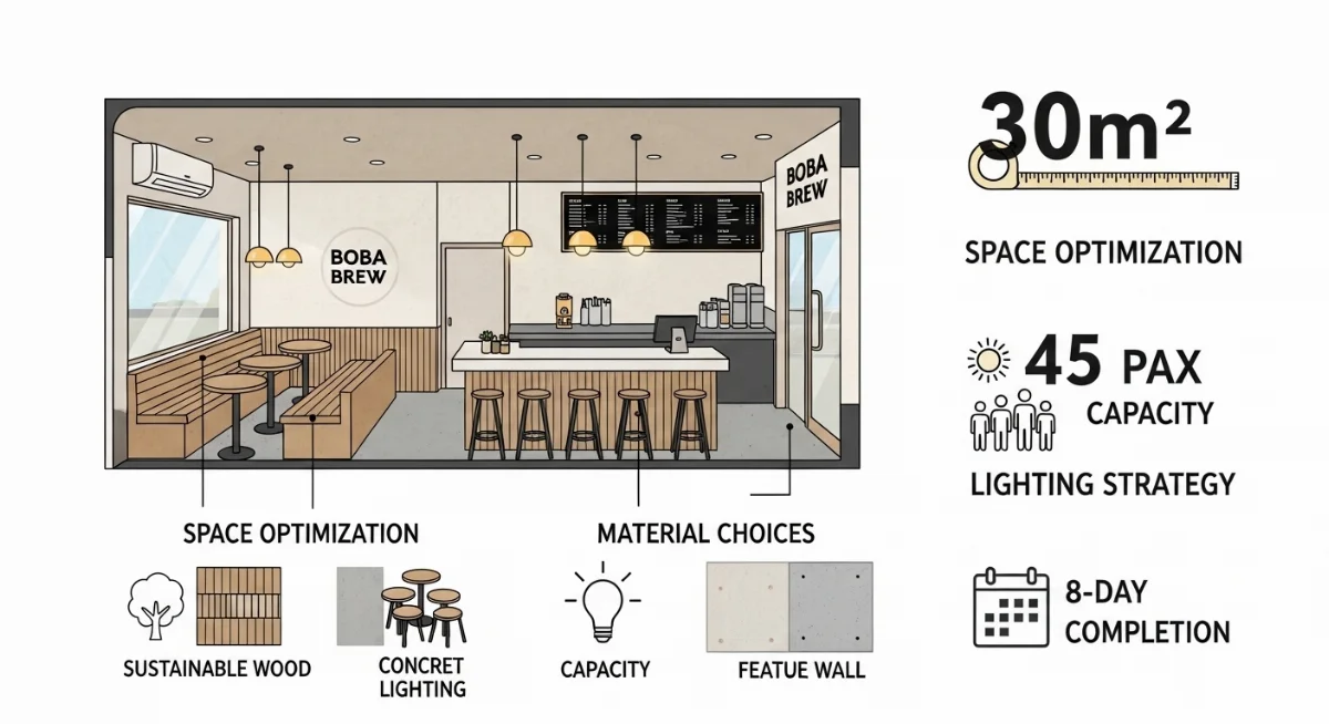 Góc check-in ấn tượng quán trà sữa nhỏ Chị Duyên Lê Đức Thọ