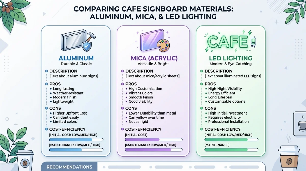 biển hiệu LED quán cà phê hẻm TP.HCM - hình minh họa 4