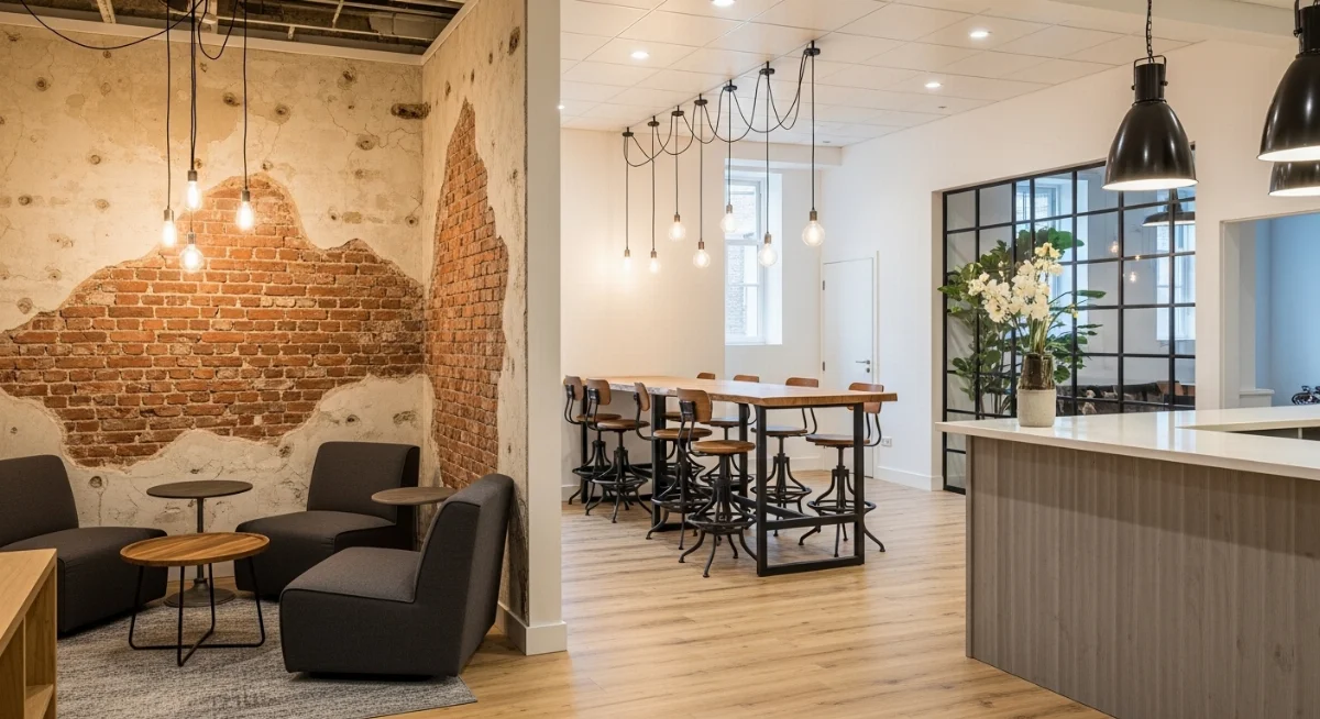 Thiết kế quán cà phê hiện đại 100m2 với không gian mở và nhiều khu vực chức năng