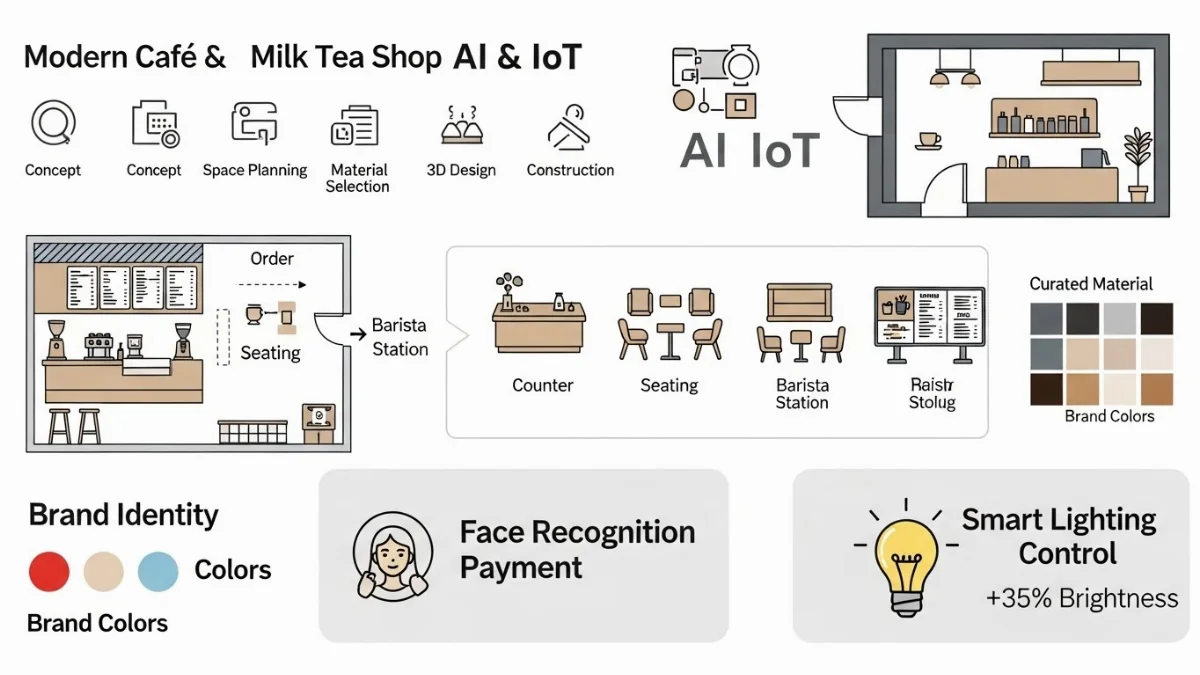 Quản lý kho hàng thông minh bằng IoT và AI cho quán trà sữa
