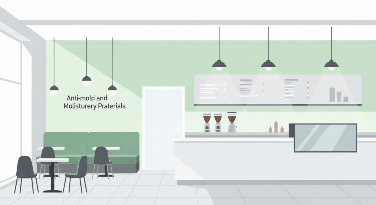 Tường ẩm mốc bong tróc tại một công trình trước khi được xử lý chuyên nghiệp