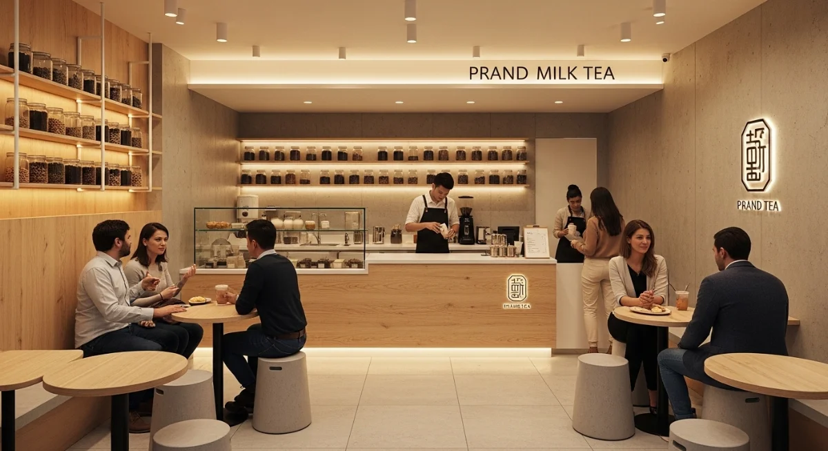 Thiết kế quán cafe trà sữa nhỏ dưới 30m2 tận dụng không gian hiệu quả