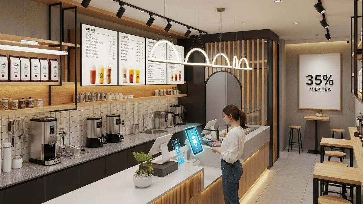 Công nghệ AI IoT giúp quán trà sữa phát triển vượt bậc