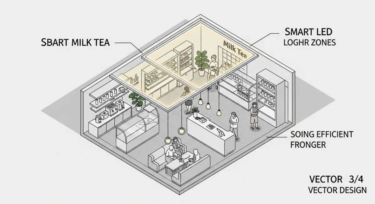 Hệ thống điều khiển đèn LED thông minh dễ dàng sử dụng cho chủ quán