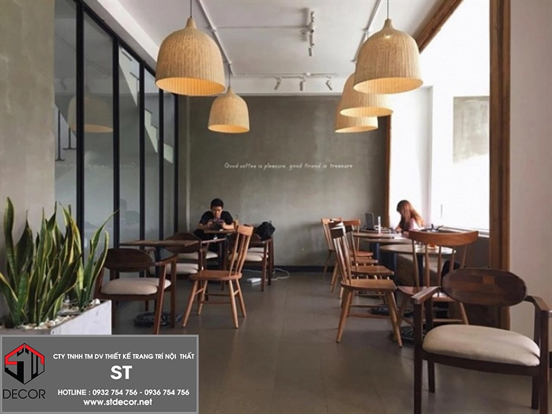 thiết kế quán cafe 5x20