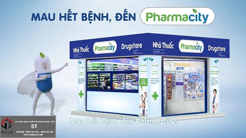 Thiết kế nhà thuốc pharmacity 